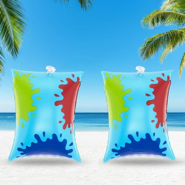 Bandas de brazo de natación inflables, mangas de flotadores de brazo de natación, anillos de natación de piscina flotadores de brazo de natación para azul DYNWAVEMX brazaletes de natación