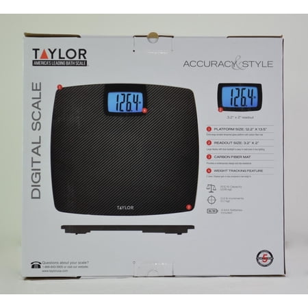Taylor Digital Bath Scale (Black) | Walmart Canada