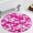 style-2, variant on Paw Print Round Area Rugs for Bedroom Living Room, 3FT Soft Comfy Indoor Circle Carpets, Carpet Home Decor Floor Mat