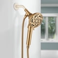 thumbnail image 3 of Cobbe 7 Spray Modes Filtered Multi-Function Detachable Shower Head 60-Inch Hose Brushed Gold, 3 of 11