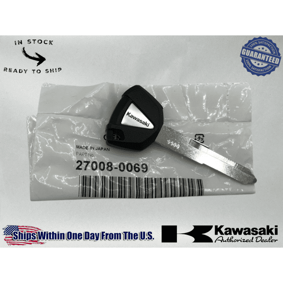 Kawasaki Genuine OEM Key Blank Ninja 650 1000 ZX6R ZX10R ZX14R Z1000 27008-0069