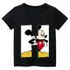 thumbnail image 3 of 2024 Nueva camiseta de verano con combinación de letras para niños de alta calidad Disney Mickey Mouse Font ABCDEF camiseta de manga corta para niños, 3 of 5