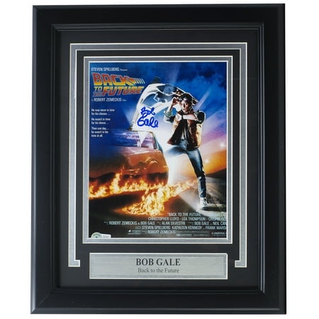 Bob Gale Signed Framed 8x10 Back To The Future Part Photo BAS