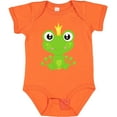 thumbnail image 3 of Inktastic Cute Frog, Green Frog, Frog Prince, Crown Boys or Girls Baby Bodysuit, 3 of 5