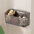 thumbnail image 4 of Organizador de almacenamiento, estante de ducha de pared, estante de baño, caja de plástico transparente para colgar cepillos de dientes, adhesivo, apto para baño, cocina, armario, ducha, bolsa de alm, 4 of 6