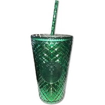 Starbucks 2021 Holiday Christmas Studded Dark Green Jeweled Tumbler Cold Cup, Grande 16 oz