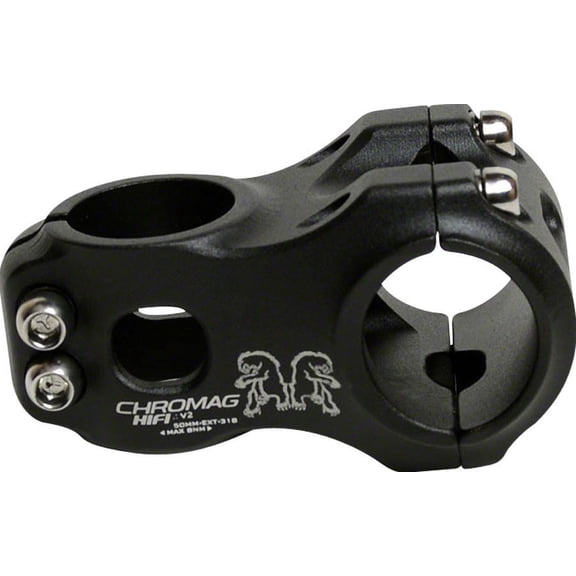 Chromag HiFi Stem - 50mm, 31.8 Clamp, /-0, 1 1/8", Alloy, Black
