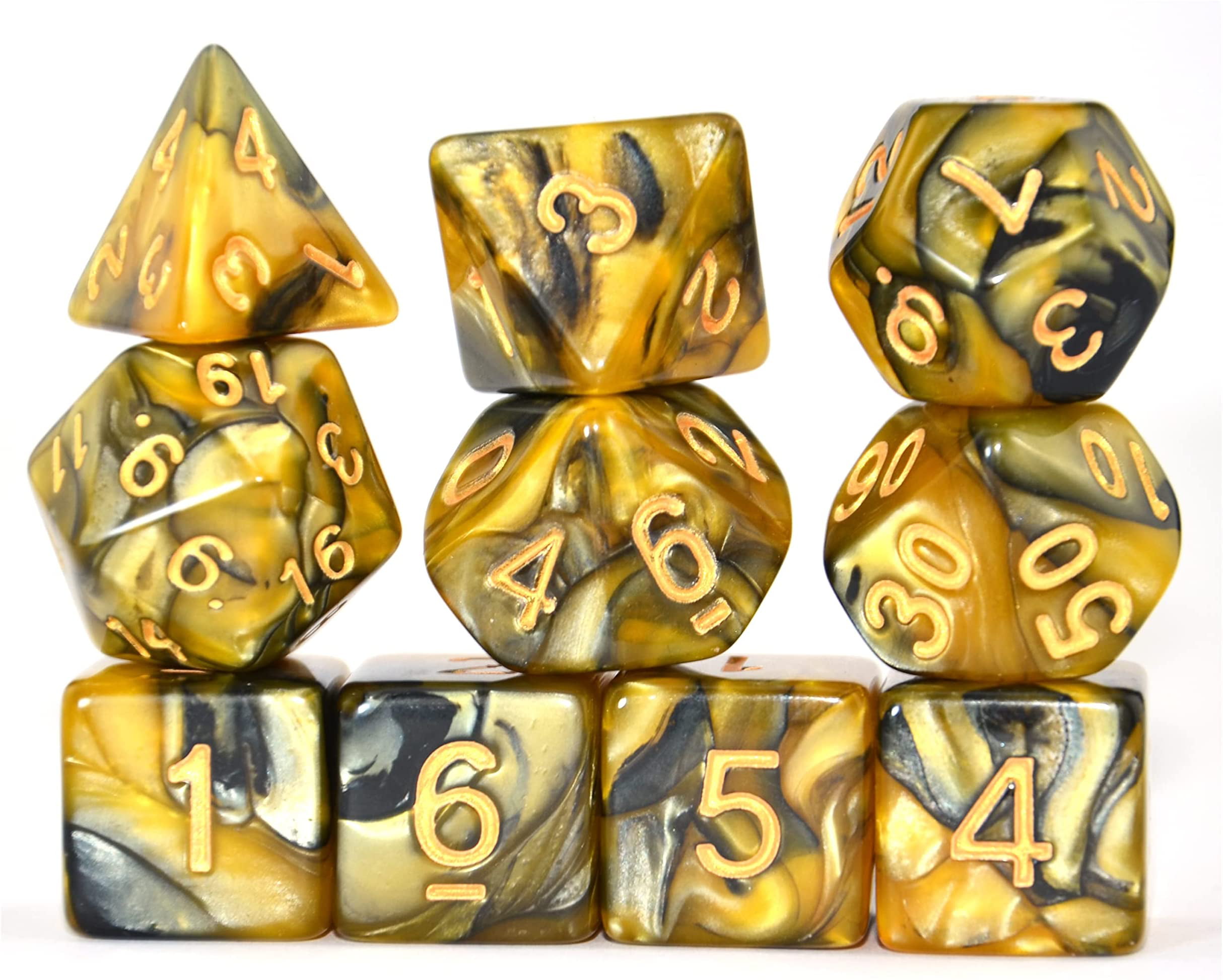 Polyhedral Dice For Dungeons Dragons DND RPG D20 D12 D10 D8 D6 Game Players New 