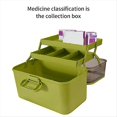 thumbnail image 2 of Transparent Three-Layer Folding Storage Box with Detachable Medicine Box Portable Medicine Storage Container,1 x Storage Box, 2 of 6