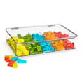 thumbnail image 5 of Sorbus Clear Storage Case - Multipurpose Stackable Organizers and Storage Container for Sorting Jewelry, Small Toys, and More, - Storage Bins with Hinged Lid Includes 5 Sections Each (3 Pack), 5 of 7