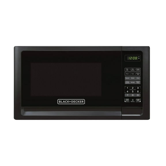 BLACK DECKER 0.7 cu ft Countertop Microwave Ovens in Black