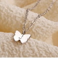 thumbnail image 3 of TINGN Initial Butterfly Necklace for Women Dainty Butterfly Pendant Choker Necklace Jewelry Gifts for Women, 3 of 4