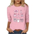 thumbnail image 2 of JOANKDMI Breast Cancer Awareness Shirts for Women Halloween Pink Ribbon Pumpkin Ghost Graphic Tees Long Sleeve Crewneck Casual Fall Tops October Pinktober Tshirts, 2 of 5