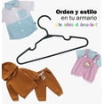 thumbnail image 3 of 40 Ganchos Infantil Ropa Niño Niña Modelo Negro, 3 of 4