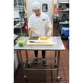 thumbnail image 7 of AmGood 18" Long x 18" Deep Stainless Steel Work Table With Open Base and Wheels | Mobile Metal Table, 7 of 7