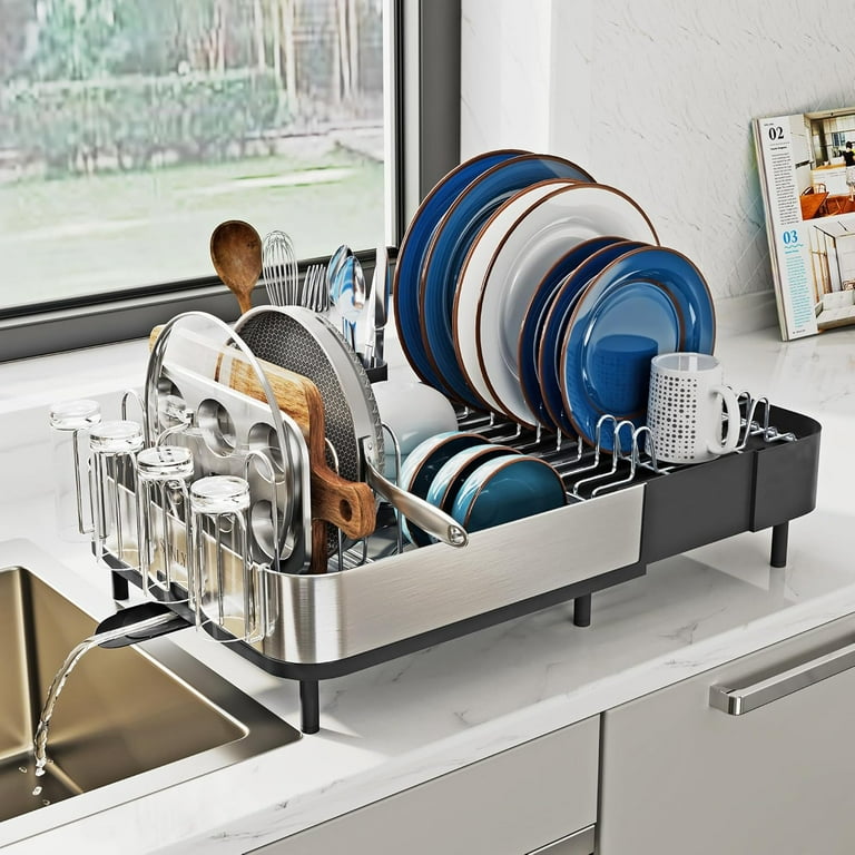 Large Dish Drying Rack, Dish Racks for Kitchen Counter, 304