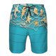 thumbnail image 3 of Balery Seashells And Fishing Net On Blue Wooden Table Traje de Baño Estilo Hawaiano para Hombre, Shorts de Secado Rápido con Bolsillos-Small, 3 of 6