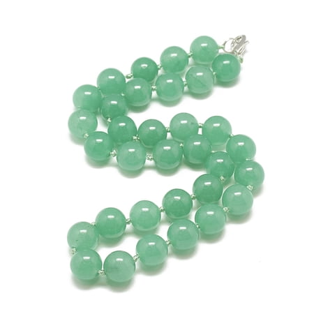 Natural Malaysia Jade Beaded Necklaces with Alloy Lobster Clasps Round 18.1 inch~18.5 inch(46~47cm) round: 11.5~12mm