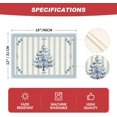 thumbnail image 6 of mubwai Xmas Pine Blue Winter Placemats Set of 4, 12x18 Inch Seasonal Christmas Table Mats for Party Kitchen Dining Decoration, 6 of 6