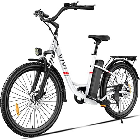 Vivi Electric Bike for Adults 750W Peak Ebike with Removable Battery, 26'' Electric Commuter Bike 22MPH & 50 Miles Adult Electric Bicycles with Cruise Control, LCD Display, UL 2849 Certified