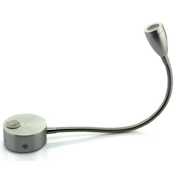 KALLORY Flexible Arm LED Wall Light , Adjustable Bedside Lamp for Home, Reading, Bedroom, Living Room Lighting