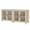 Beige, variant on Buffet Cabinet with Glass Door, Kitchen Storage Cabinets with Adjustable Shelf, 34 inch, Oak