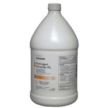 McKesson Hydrogen Peroxide Topical Solution USP (3%), 1 gal. Solution Bottle, 1 Count 8 Pack