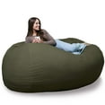thumbnail image 2 of Big Joe Fuf XL Foam Filled Bean Bag Chair with Removable Cover, 5 feet Giant, 2 of 2