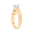thumbnail image 2 of 14K Yellow Gold Cathedral Semi Mount Engagement Ring Setting Solitaire Solid, 2 of 3