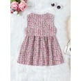 thumbnail image 3 of Biekopu Girls Summer Casual Beach Dress Pink Sleeveless Crew Neck Front Button Up Dresses, 3 of 8
