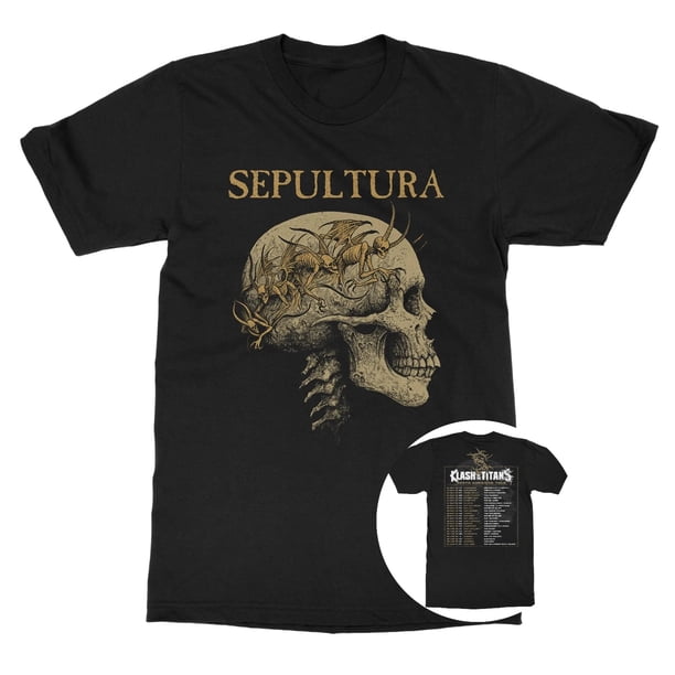 Camiseta Sepultura "Klash of The Titans Tour", camiseta Y2K, Top de talla grande para hombre y mujer, camiseta estampada, Top transpirable de verano