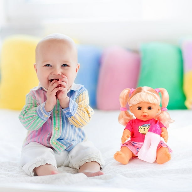PayUSD Baby Dolls for Toddlers Soft Body Baby Doll Set Interactive Dolls with Different Sounds and Accessories Pretend Play Preschool Toys Christmas Birthday Gift for Girls Boys 1 2 3 4 5
