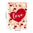 thumbnail image 3 of Aufmer 4 Pcs Valentine's Day Themed Reversible Garden Flag, Double Sided Outdoor Decor for Porch Patio, Holiday Welcome Banner for Yard Display, Seasonal Home Decoration with Linen Material, 3 of 6