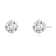 thumbnail image 4 of ANGARA IGI Certified Lab Grown 1.26 Ct Basket-Set Diamond Stud Earrings for Women in 14K White Gold (Size-5.5mm| Color-F-G| Clarity-VS) | Anniversary, Jewelry Gift for Women | Diamond Earrings, 4 of 9