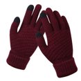 thumbnail image 1 of Guantes de invierno para mujer, guantes de pantalla táctil tejidos, antideslizantes, cálidos y gruesos con forro polar para mujer, 1 of 6