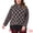 Black, variant on DARING DIVA Women's Plus Floral Long Sleeve Cozy Knit Mock Neck Sweater 1X Black