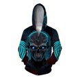 thumbnail image 3 of Sudadera con capucha informal de otoño para hombre, sudadera con cremallera, sudadera moderna y versátil, sudadera con capucha de calavera, sudadera con capucha holgada gótica, ropa Ma, 3 of 5