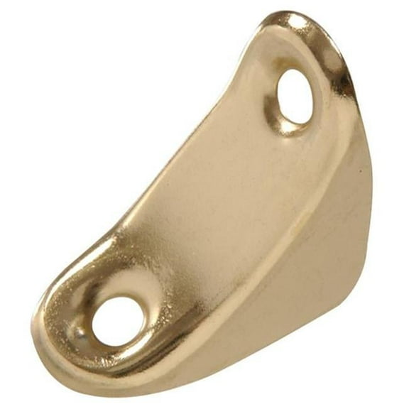 Carded - Chair Brace, Brass Platedated - 1 x 0.75 in.