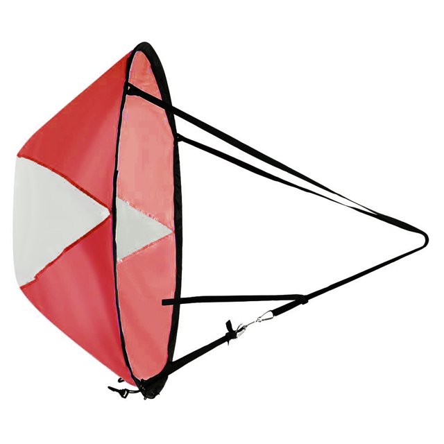 JShteea Ventana Viento Plegable para Barco Vela Viento Barco Ventana Viento (rojo)