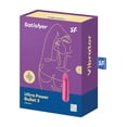 thumbnail image 2 of Satisfyer Ultra Power Bullet 3 Mini Bullet Vibrator - Clitoral Stimulator, Personal Massager, Flat Beveled Tip - Portable, Waterproof, Rechargeable, 9cm (Red), 2 of 5