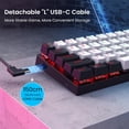 thumbnail image 4 of Teclado Mecánico CACKBIRD 60% Interruptor Rojo Luz, 4 of 5