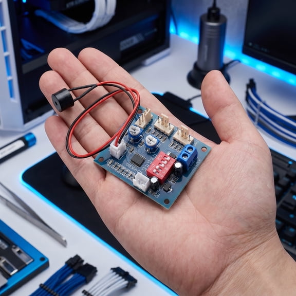 ibasenice PC Temperature Fan Controller Board for Quiet and High Performance Cooling with Simple and Easy Installation