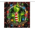 thumbnail image 4 of Grinch Decor Grinch Christmas Decorations Bathroom Grinch Christmas Decorations Christmas Snowman Print Toilet Bathroom Mat And Shower Curtain Four-Piece Set, 4 of 7