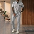 thumbnail image 6 of SELONE Workout Sets for Men 2 Piece Breathable Tracksuit Short Sleeve T-Shirts and Drawstring Trousers Running Clothing, 6 of 8