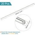 thumbnail image 2 of Uxcell 304 Stainless Steel Round Rods, 3mm x 250mm for DIY Craft Model Car 20 pack, 2 of 5