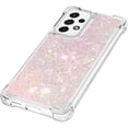 thumbnail image 6 of Compatible with Samsung Galaxy A53 5G Case Glitter Liquid Cute Clear Phone Case Floating Quicksand Shockproof Protective Bumper Silicone Soft TPU Case for Samsung Galaxy A53 5G Star Pink YB, 6 of 12