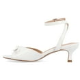 thumbnail image 3 of Journee Womens Jennifer Kitten Heel Ankle Strap Open Toe Dress Sandals, 3 of 9