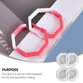 thumbnail image 4 of Earring Studs For Jewelry Making White 2Pack 3.3x2.1x0.2in, 4 of 7