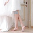 thumbnail image 3 of Wedding Garters For Bride, 2 Pcs Lace Bridal Garter,light Blue, 3 of 5