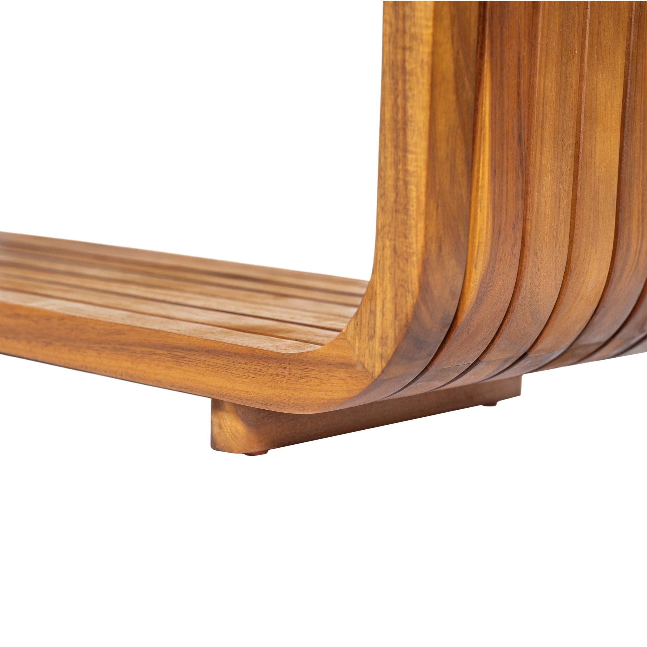 Christopher Knight Home 47.3" Wooden Coffee Table, Modern Outdoor Rectangular Table, Teak, Set of 2